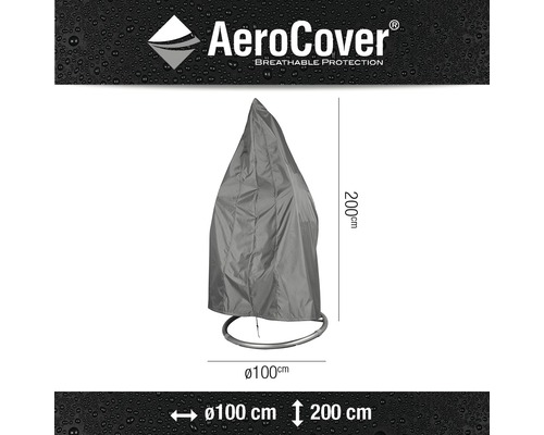 Abdeckung für Hängekorb aus wasserabweisendem Material mit den Massen 100 x 200 Zentimeter