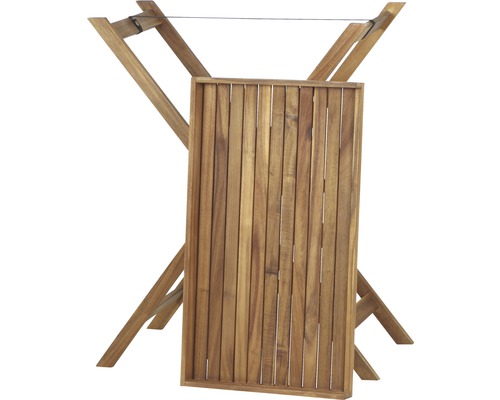 Serviertisch aus Holz mit Gestell