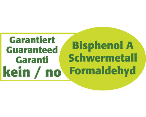 Garanti sans bisphénol A, métal lourd, formaldéhyde