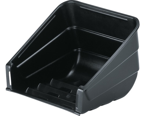 Jardinière noire en plastique