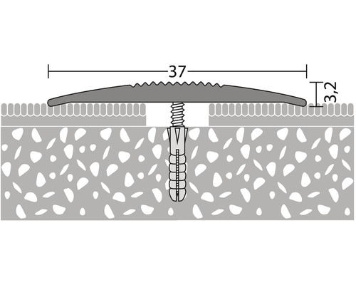 Illustration eines Übergangsprofils mit den Maßen 37 und 3,2