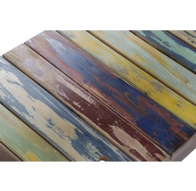 Tischplatte aus Holz mit verschiedenen Farben