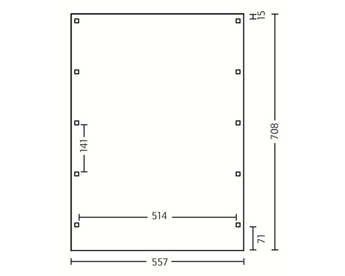Dessin technique avec dimensions