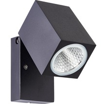 Applique extérieure LED pivotante IP44 8W 600 lm 3000 K blanc chaud hxpxl 100x95x65 mm Burk noir