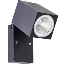 Applique extérieure LED pivotante IP44 8W 600 lm 3000 K blanc chaud hxpxl 100x95x65 mm Burk noir
