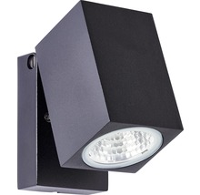 Applique extérieure LED pivotante IP44 8W 600 lm 3000 K blanc chaud hxpxl 100x95x65 mm Burk noir