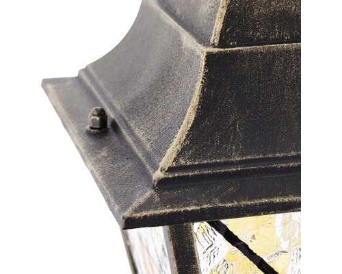 Detailaufnahme einer Aussenleuchte mit Strukturglas