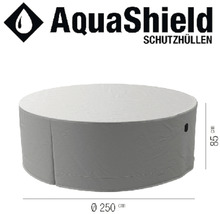 AquaShield Schutzhülle für Gartentische, rund, Durchmesser 250 cm, Höhe 85 cm