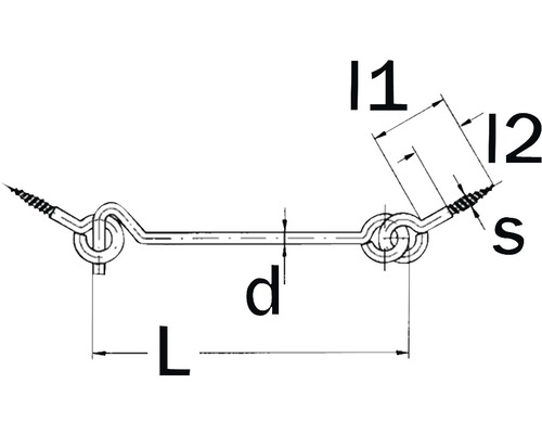 Schéma technique d''un loquet avec dimensions