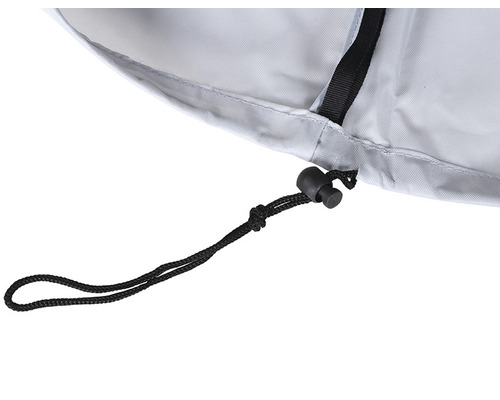 Detailaufnahme einer Schutzhülle mit Kordelzug zur Befestigung