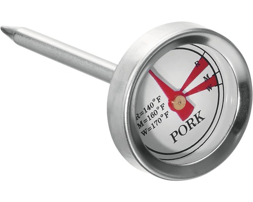 Thermomètre à viande pour porc en métal