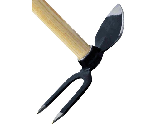 Houe combinée avec manche en bois pour le jardinage