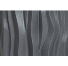Panneaux muraux 3D gris avec motif ondulé