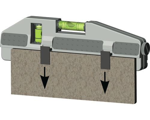 Niveau à bulle avec aide au marquage pour alignement vertical