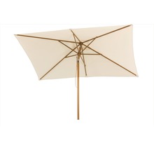 Rechteckiger Sonnenschirm mit Holzgestell
