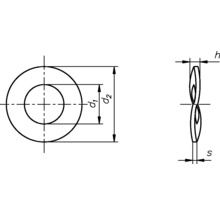 Rondelles élastiques DIN 137/B, 6 mm galvanisées, 100 unités-thumb-1