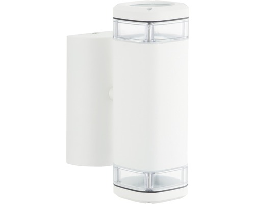 Weisse Wandleuchte für Aussen