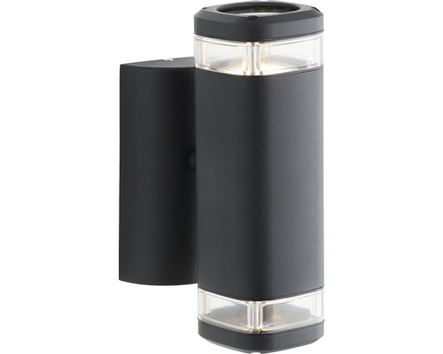 Schwarze Wandleuchte für den Aussenbereich