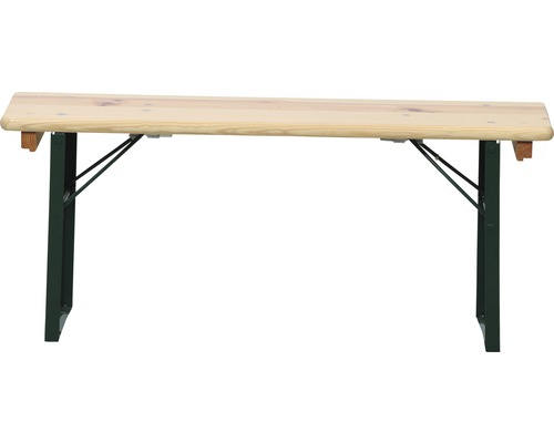 Festzeltbank aus Holz mit Metallgestell