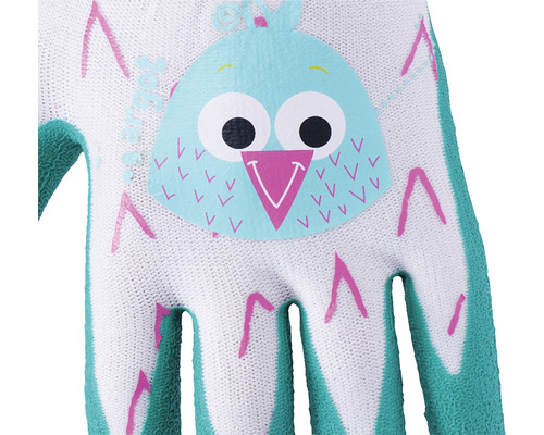 Gant de jardin pour enfants avec motif de hibou
