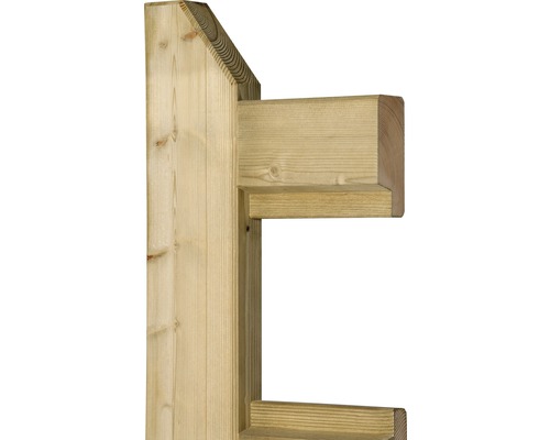 Poteau en bois avec support pour projets de jardin