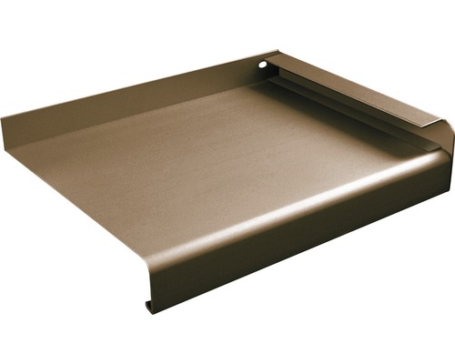 Rebord de fenêtre en aluminium brun 100x23 cm Couverture métallique