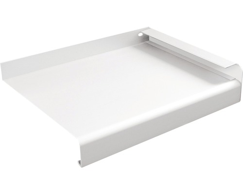 Rebord de fenêtre en aluminium blanc 100x16.5 cm Étagère métallique