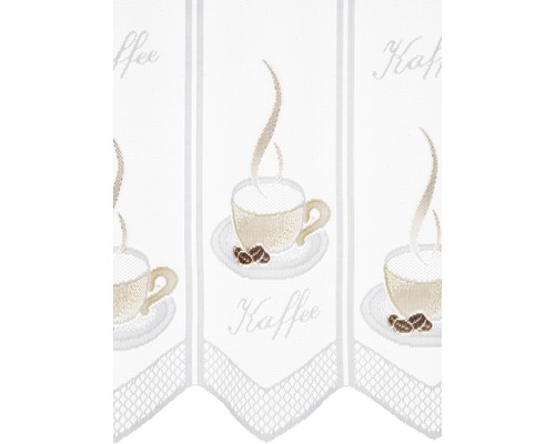 Gardine mit Kaffee Motiv für Fensterdekoration