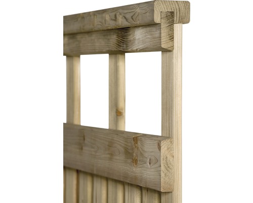 Vue détaillée d''une clôture en bois