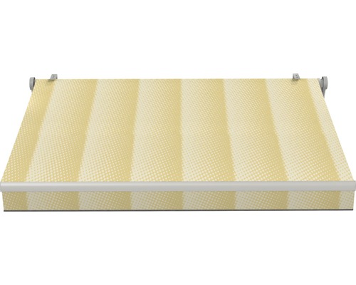 Markise mit Streifenmuster zum Sonnenschutz