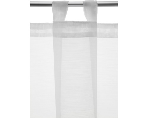 Gardine mit Schlaufenaufhängung