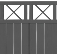 Holzzaun mit X-förmigem Design