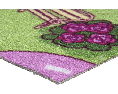 Fußmatte mit Blumenmuster und Gießkanne