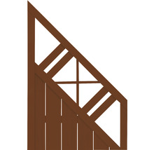 Élément de finition Konsta Provence droite 90 x 180/90 cm marron