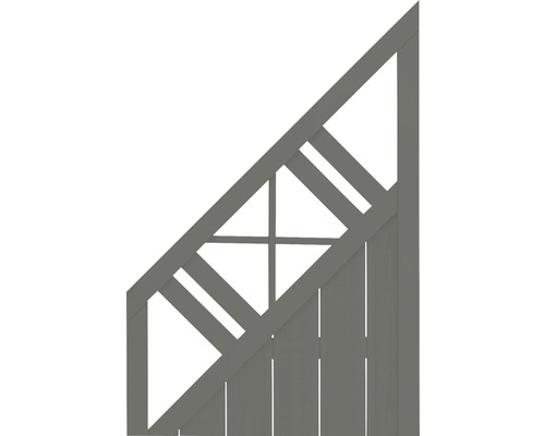 Clôture en bois avec motif de treillis triangulaire