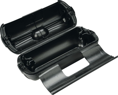 Boîtier en plastique vide ouvert