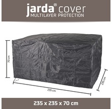 Schutzhülle für Gartenmöbel, Größe 235 mal 235 mal 70 Zentimeter