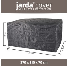 Housse de protection Jarda pour salon de jardin 275x275x70 cm anthracite