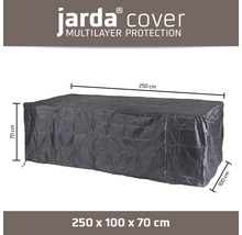 Housse de protection Jarda pour banc de salon de jardin 250x100x70 cm anthracite