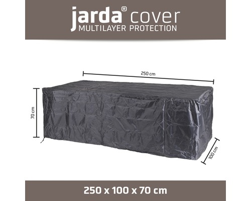 Housse de protection Jarda pour mobilier de jardin, 250 x 100 x 70 centimètres