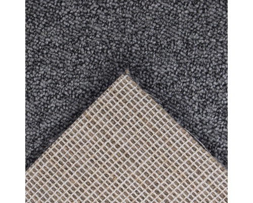 Grauer Teppich mit Textilrücken