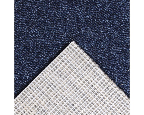 Moquette bleue avec envers textile