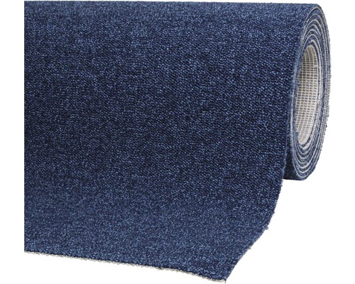 Moquette bleue au mètre sur rouleau