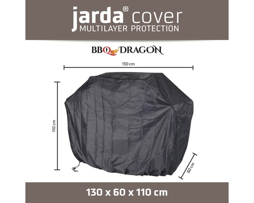 Housse de protection pour barbecue, 130 x 60 x 110 centimètres