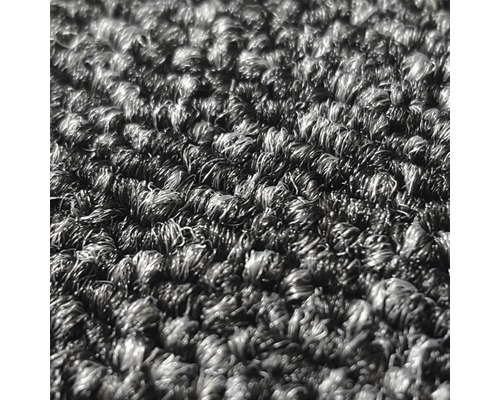 Nahaufnahme eines grauen Teppichs