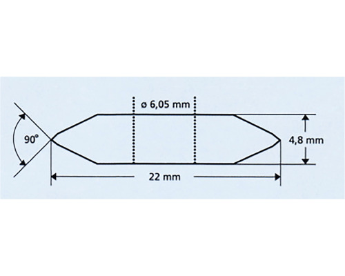 Dessin technique avec les dimensions du produit