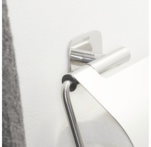 Toilettenpapierhalter Colar mit Deckel edelstahl poliert-thumb-2