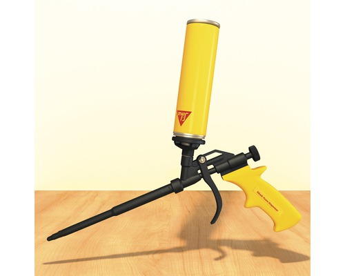 Pistolet à mousse avec bombe fixée pour produits chimiques de construction