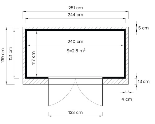 Plan avec dimensions