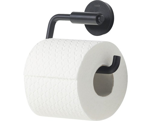 Porte-papier toilette en métal avec un rouleau de papier toilette